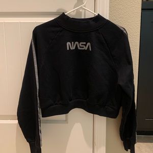 NASA crop top sweatshirt